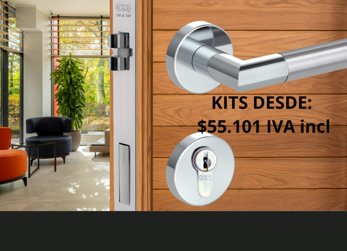 KITS LOREDANA CERRADURA Y CILINDRO AGB (ITALIA)