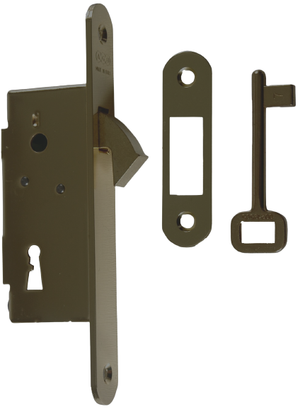 CERRADURA DE CORREDERA CON LLAVE REF. L5 GRAFITO