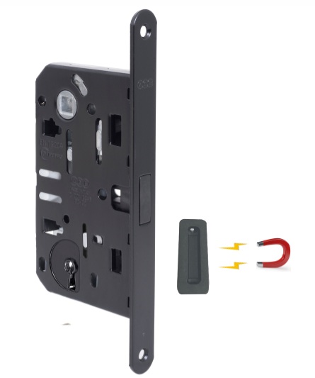 CERRADURA MAGNETICA L1 POLARIS( LLAVE NORMAL) o L3 POLARIS( SIMPLE PASO)BLACK MATT (ITALIA)