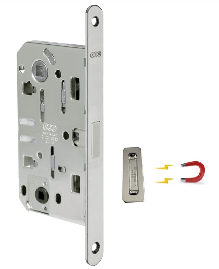 CERRADURA MAGNETICA L2 POLARIS  (Baño) NIQUELADA (ITALIA)