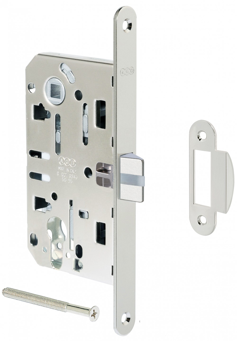 CERRADURA DE SEGURIDAD L4 EVOLUTION (Puertas Interiores) 35mm. NIQUELADA (ITALIA)