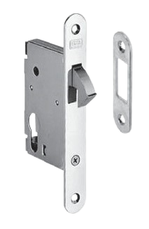 CERRADURA DE CORREDERA PARA CILINDRO L7 NIQUELADA