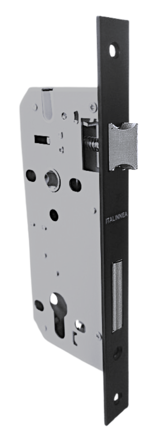 CERRADURA DE SEGURIDAD 45 ITL ACERO INOX NEGRO CUADRADA (ASIA)